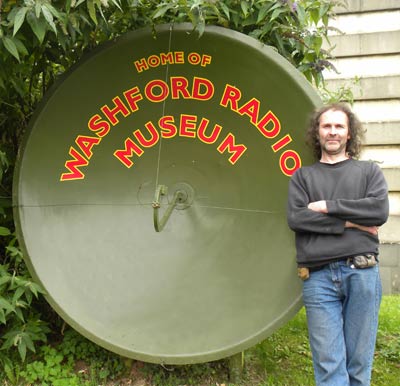 Neil with museum sign